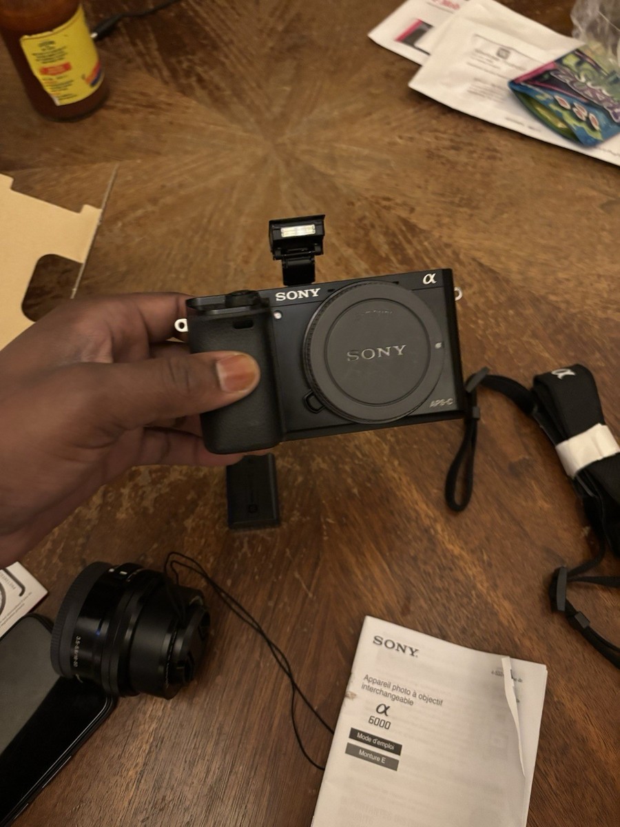 Buy Sony Alpha α6000 24.3MP Digital SLR Camera - Black (Kit with E