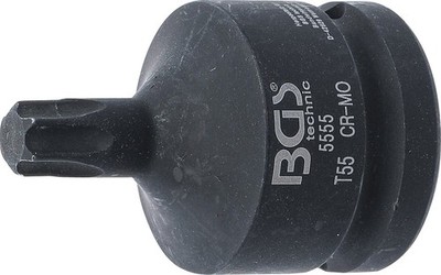 BGS Kraft-Bit-Einsatz L.60mm Torx T55 3/4'' Vierkant Schlagschrauber-Bit