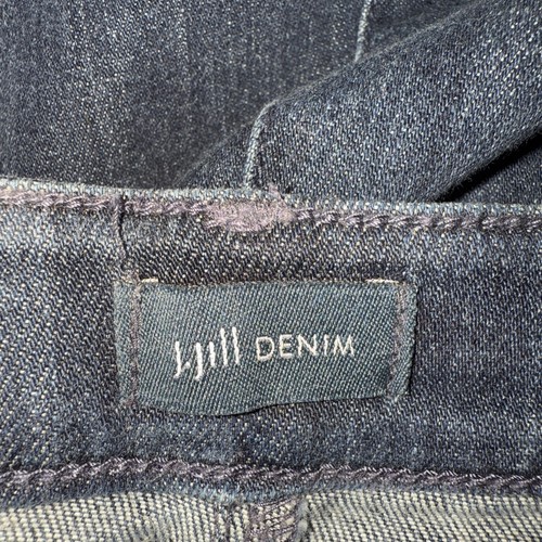 J.Jill Denim Jeans Size 24W Authentic Fit Full Leg Cropped Blue Fringe Hem - Picture 7 of 15