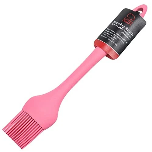 Chef Craft Premium Silicone Basting Brush, 10.25 inch, Pink - Image 2 of 3