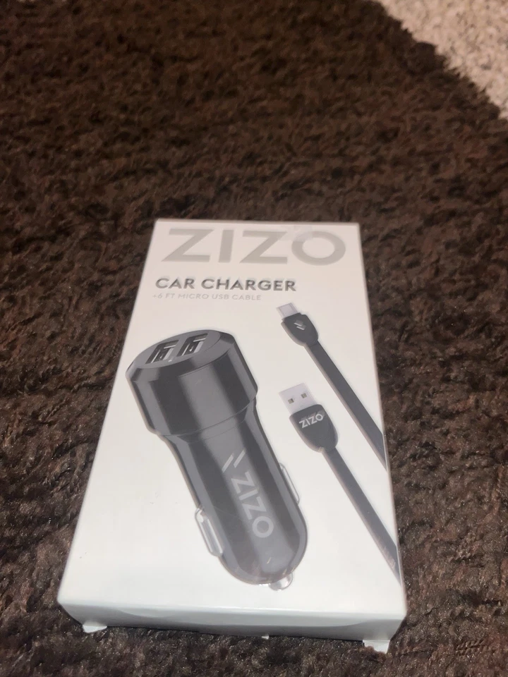 Pacote carregador de carro Zizo com cabo micro USB de 6 pés Powervault para carro - Imagem 4 de 4
