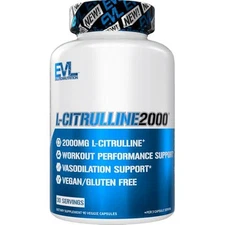 Evlution L-Citrulline2000 Nitric Oxide Supplement for Men Nutrition High L for -
