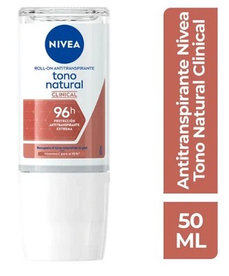 NIVEA NATURAL TONE CLINICAL ANTITRANSPIRAN ROLL ON 50ML