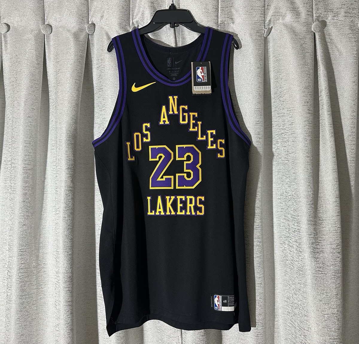 LA Lakers 23/24 James City Edition Nike Authentic Jersey Size 48