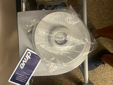 Drive Elevated Toilet Seat Riser with Armrest, White Raised Toilet Seat