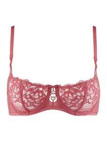 32G Aubade Feeling Myself Bra Half Cup Underwired Bras Lace Semi Sheer Lingerie