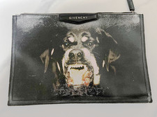 Givenchy Dog Face Print Clutch Bag Black Pouc...