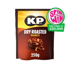KP Peanuts 250g Salted & Dry Roasted Tasty Crunchy Snack Party Sharing Pack