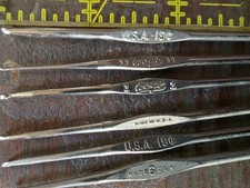 VTG Metal Crochet Hook Lot. Various Sizes and Colors
