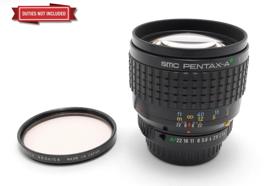 [Exc+5] SMC PENTAX-A* 85mm F/1.4 Green Star MF Lens From JAPAN - Image 2 of 4