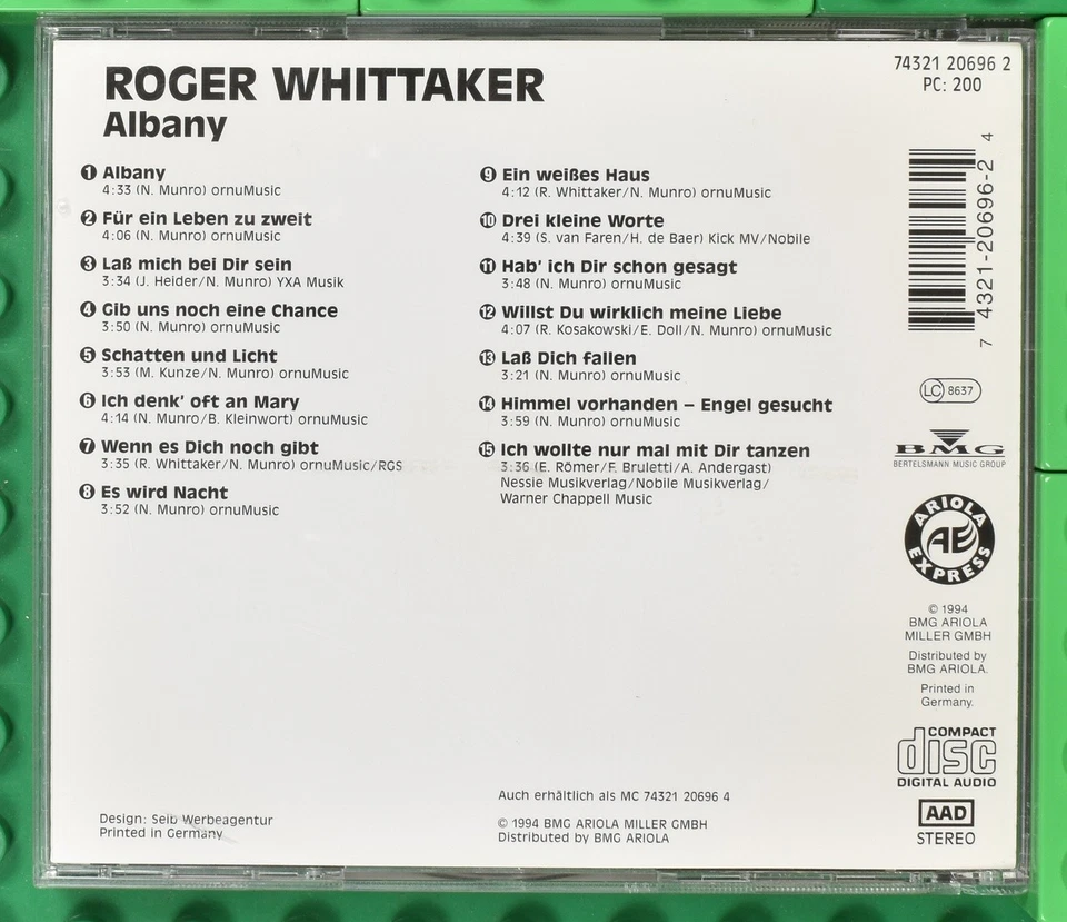 Roger Whittaker - Albany - Ariola Express - CD - Bild 2 von 4