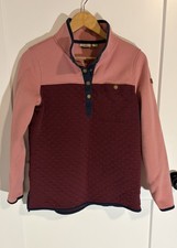 Girl's LL Bean Color Block Fleece Size Medium