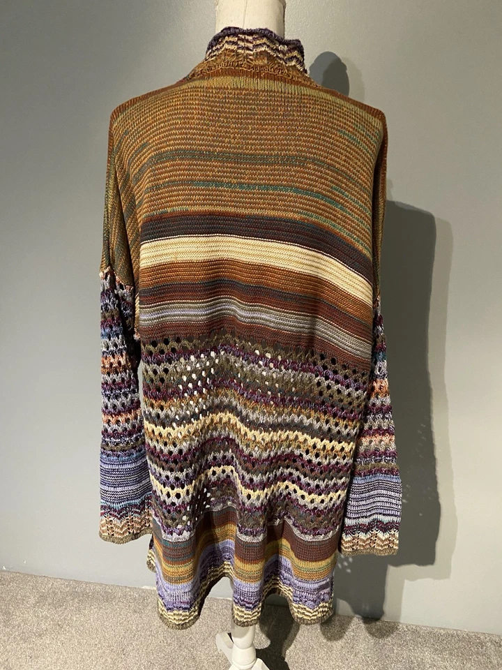 Suéter Cárdigan Boho Crochet 3x Soft Surroundings Foto 4 de 4