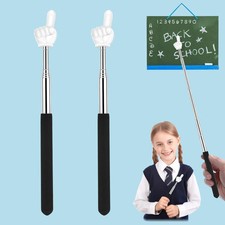 Retractable Teacher Pointer for Classroom Kids Reading, Extendable Finger