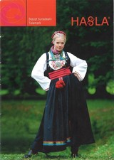 Norwegian Traditional Hasla Folk Bunad Silver Jewelry Telemark booklet Norway
