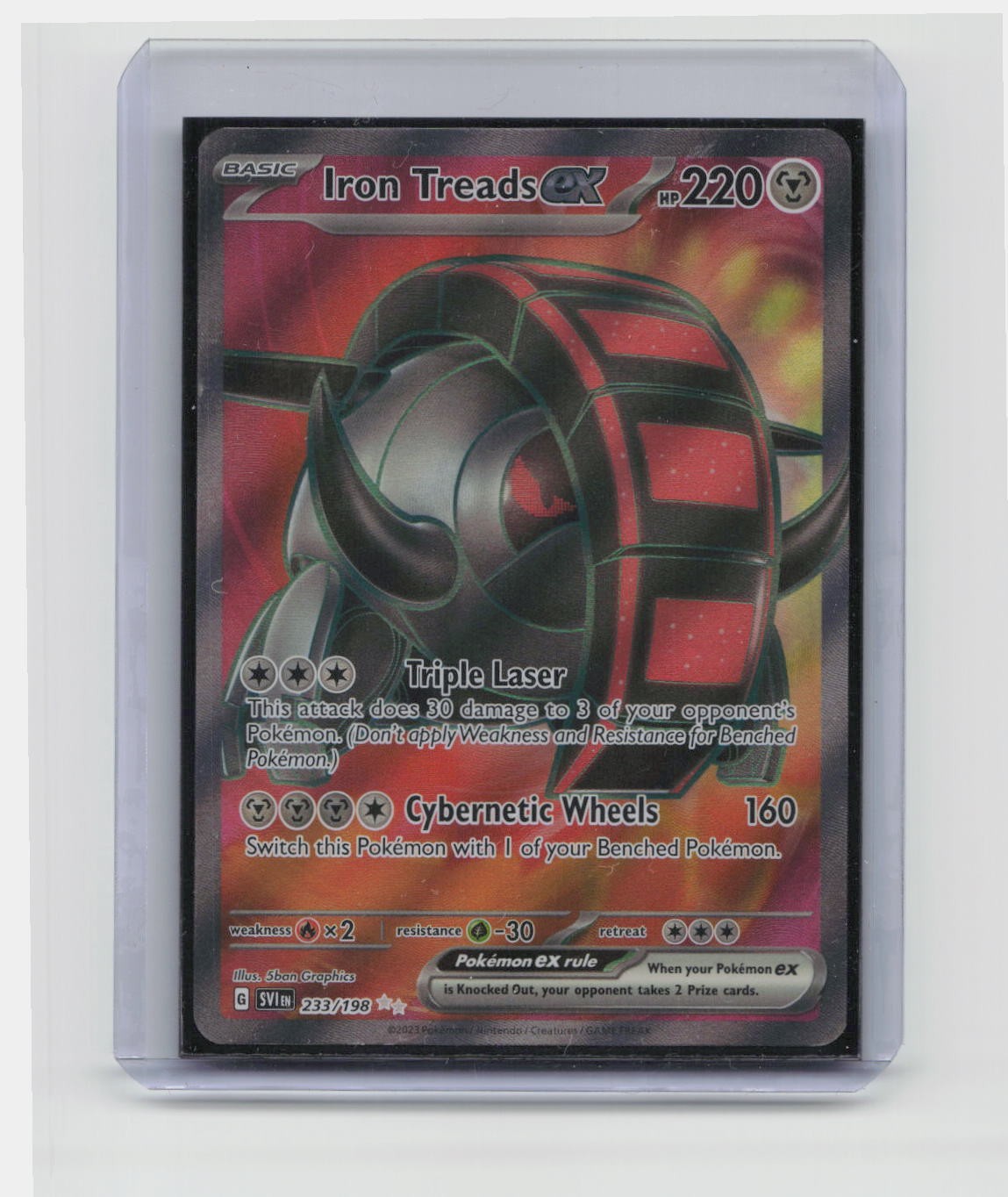 Iron Treads ex - Ultra Rare SV01: Scarlet & Violet Base Set 233/198 NM