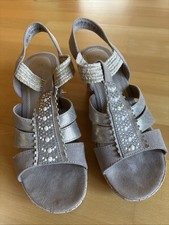 Sandalen von Marco Tozzi Gr. 39 Farbe Taupe Top Zustand