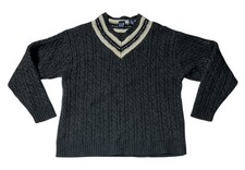Preowned- Vintage Gap V-Neck Lambswool Slim Fit Pullover Sweater Mens Size XXL 