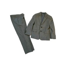 NewWOT Chaps Boys Gray 2 Piece Suit Blazer and Pants Set Classic Formal Wedding