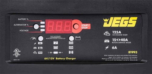 JEGS 81993 Heavy Duty Battery Charger Battery Type: Standard AGM GEL Deep Cycle - Bild 7 von 8
