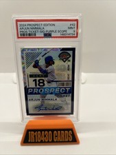 2024 Prospect Edition Arjun Nimmala /49 Auto Purple Scope #42 PSA 9 MINT SSP RC!