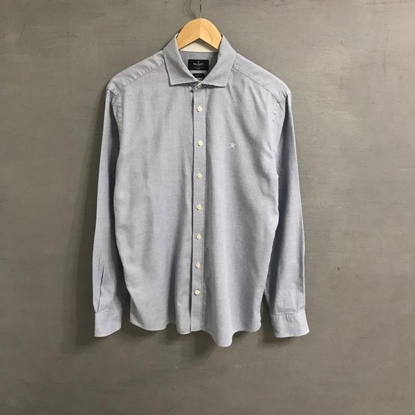 Men Hackett Shirt Blue Cotton 42 / XL / 50 #1VIL