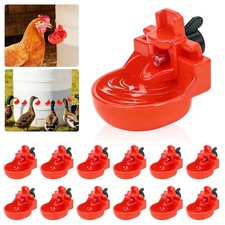 12PCS Chicken Automatic Watering Cups Poultry Drinker Waterer For Duck Quail Hen