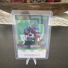 Upper Deck Credentials Pavel Francouz #102 Green /25 Colorado Avalanche NHL
