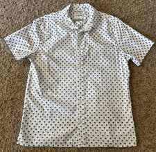 Goodfellow  Co Northrop Polo Short Sleeve Polo Shirt Size Medium Palm Trees