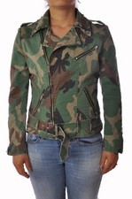 Italogy Womens Green Camouflage Nail Jacket Size M-L
