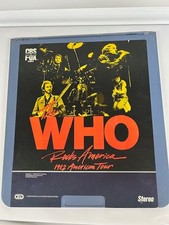 VTG The Who Rocks America 1982 American Tour CED Video Disc Blue Stereo 6234-90