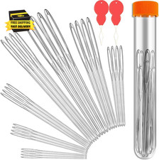 28/35/60 PCS Large-Eye Blunt Needles, Stainless Steel Yarn Knitting Needles, Sew