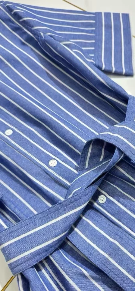 Polo Ralph Lauren платья синий в полоску льняная рубашка платье - Изображение 4 из 4