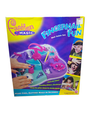 Vintage 1998 Barbie Enterprise Mattel Fashion Magic Fingernail Fun Nail  Salon