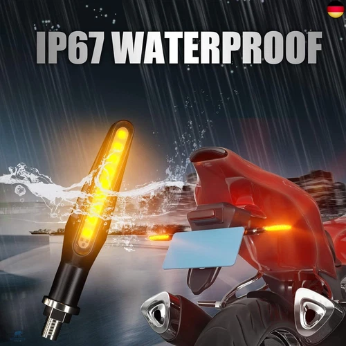 CCAUTOVIE LED Blinker Motorrad E Geprüft Universal Blinker Tagfahrlicht Blinker - Bild 7 von 7