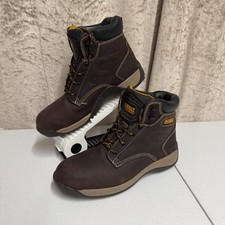 DeWalt Bolster Brown Leather Work  Boots Size UK 9 | Steel Toe Cap Safety Site