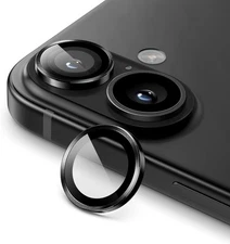 JETech Camera Lens Protector for iPhone 16 6.1-Inch and 16 Plus Black 