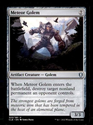 Meteor Golem 323 Commander Legends: Battle for Baldur' Magic: The Gathering NM
