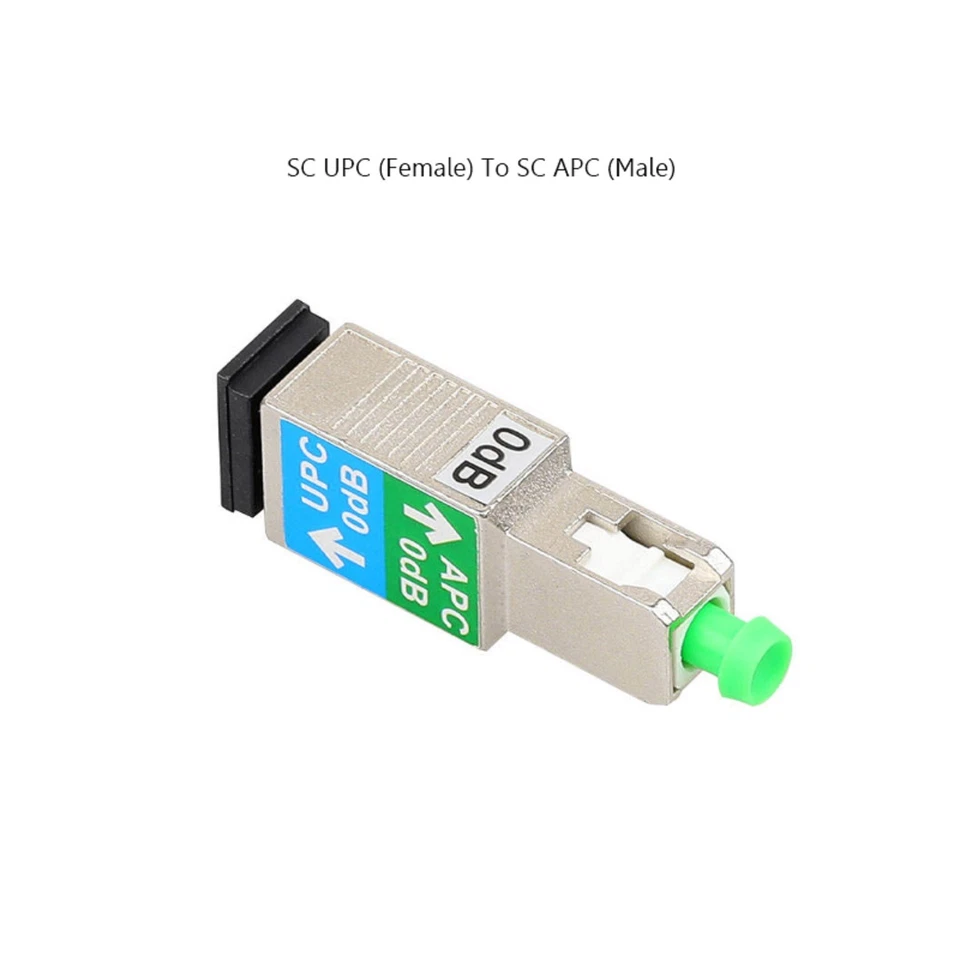 Fiber Optic 0dB SC/APC to SC/UPC Male To Female Converter Fiber Optic Adapter c - Image 3 of 4