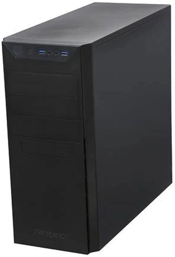 Antec VSK4000E-U3_US Black SGCC Steel ATX Mid Tower Computer Case - Image 3 of 4