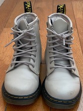 Dr. Marten's Girls Youth Taupe Boots, Size 10 - Good Condition