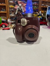 FUJIFILM Instax Mini 7S Chocolate Instant Camera Has Film / Batteries / Bag