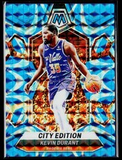 2023-24 Panini Mosaic #286 Kevin Durant Reactive Blue - City Edition