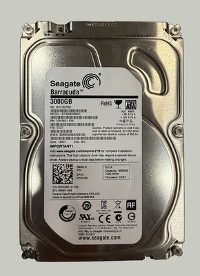 Seagate BarraCuda ST3000DM001 3TB SATA 7200RPM  3.5'' Internal Hard Drive HDD