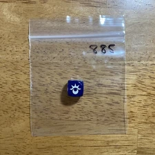 🎲 d6 Pokemon - Sun & Moon - Spindown 6-sided Life Counter die dice - Blue - 885