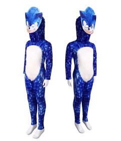 Sonic the Hedgehog Customes Full Set Jumpsuit Bodysuit Halloween Neutral Cosplay