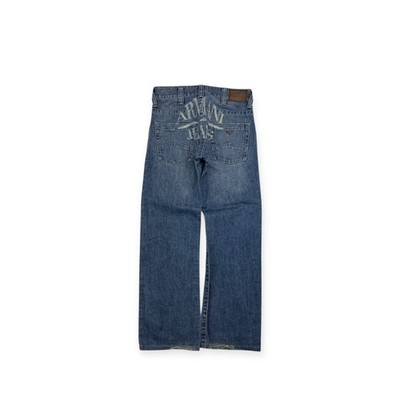 Vintage Armani Jeans Big Logo Archieval 90s Y2K Style Streetwear Jeans