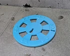 TMNT TEENAGE MUTANT NINJA TURTLES BLUE MANHOLE COVER FOR 1989 SEWER PLAYSET EX