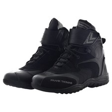 Frank Thomas Shorty Motorcycle Boots MXW-010 Black Grey