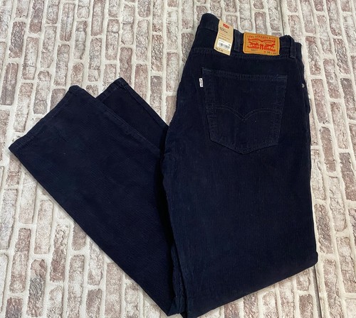 Levi's 502 Regular Taper Men's Navy Blue Corduroy Pants Size 38x32 NWT ...